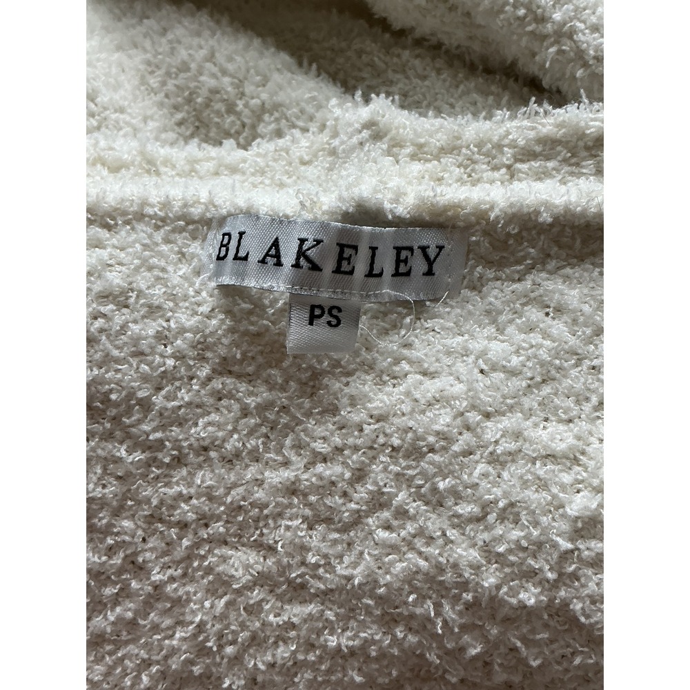 Blakeley Womens Cream Popcorn Knit Thunderbird Graphic Longline Cardigan‎ PS - Picture 4 of 9